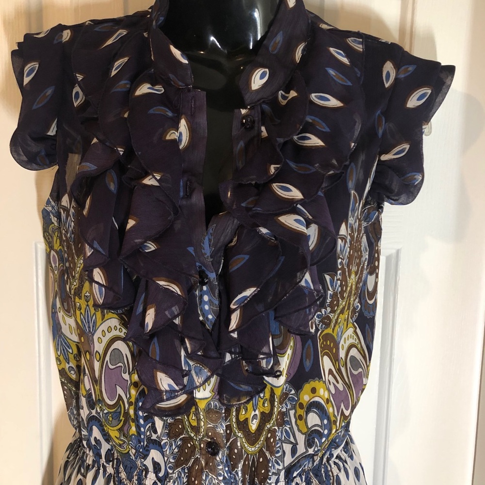 M Romeo & Juliet Sheer Ruffle Blouse - Picture 4 of 8